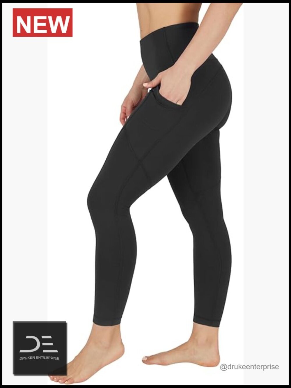 Women's Power Flex Yoga Pants with Tummy Control Pockets